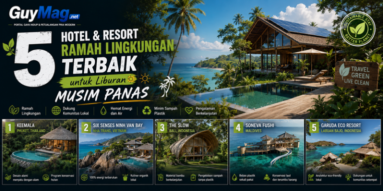 5 Hotel dan Resort Ramah Lingkungan Terbaik untuk Liburan Musim Panas