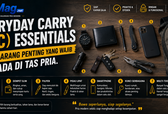 Everyday Carry (EDC) Essentials 7 Barang Penting yang Wajib Ada di Tas Pria