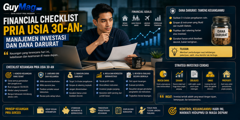 Financial Checklist Pria Usia 30-an Manajemen Investasi dan Dana Darurat