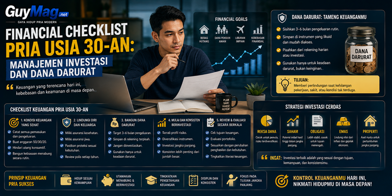 Financial Checklist Pria Usia 30-an Manajemen Investasi dan Dana Darurat