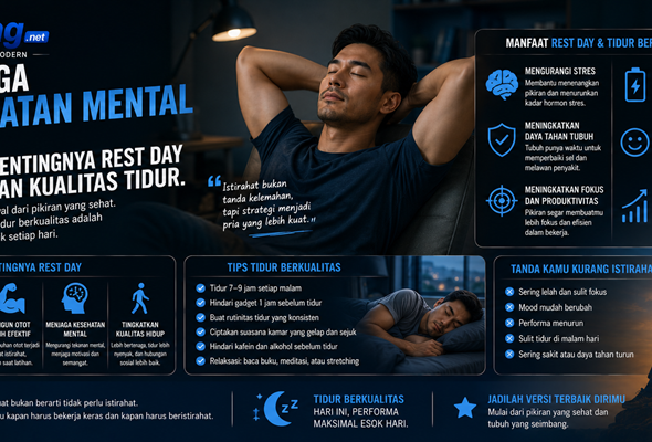 Menjaga Kesehatan Mental Pria Pentingnya Rest Day dan Kualitas Tidur