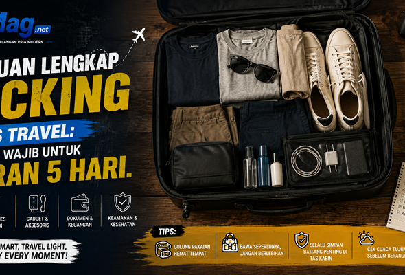 Panduan Lengkap Packing Men’s Travel Barang Wajib untuk Liburan 5 Hari