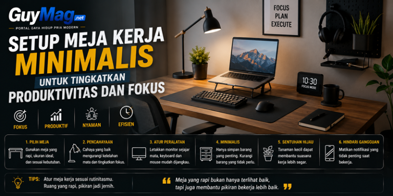 Setup Meja Kerja Minimalis untuk Tingkatkan Produktivitas dan Fokus
