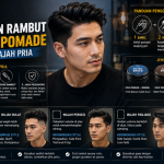 Tips Perawatan Rambut dan Styling Pomade Sesuai Bentuk Wajah Pria