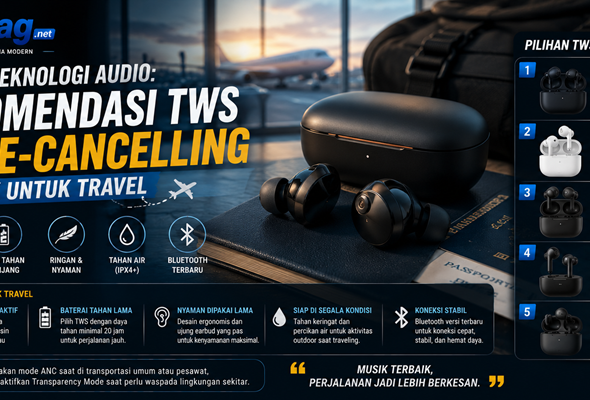 Ulasan Teknologi Audio Rekomendasi TWS Noise-Cancelling Terbaik untuk Travel