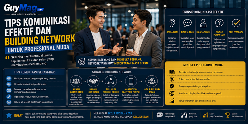 Tips Komunikasi Efektif dan Building Network untuk Profesional Muda